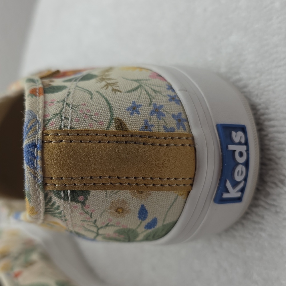 Keds × Rifle Paper Co. Double Decker Wild Wood Floral Sneaker Ladies 9.5 In VGuc - Picture 9 of 16